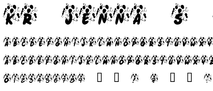 KR Jenna_s Party font